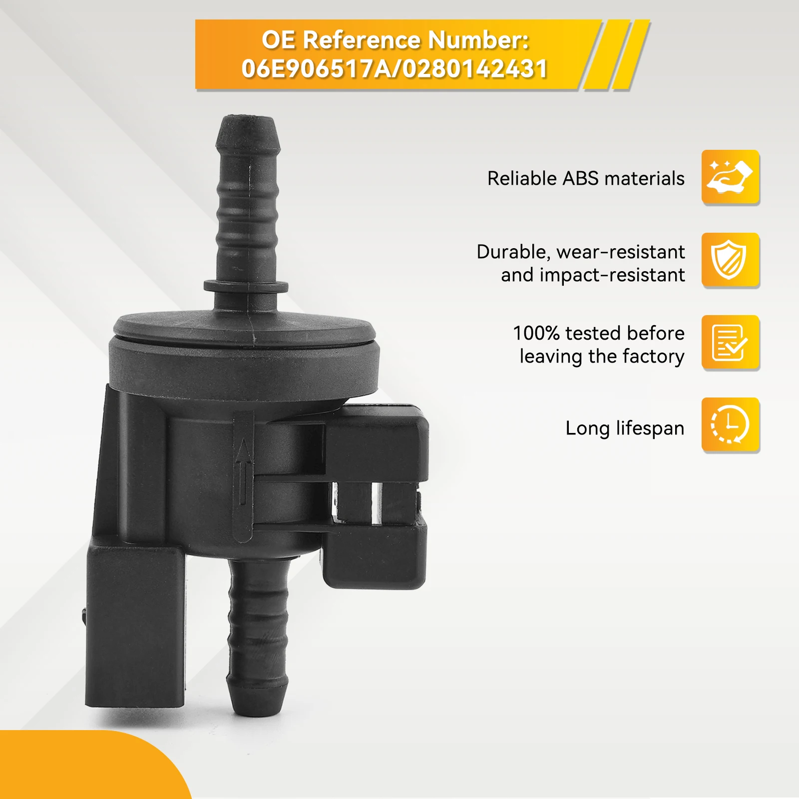 Клапан соленоидный для топливного бака 0280142431 06E906517A подходит VW Passat Golf Jetta Audi A3 A4 A6 A8