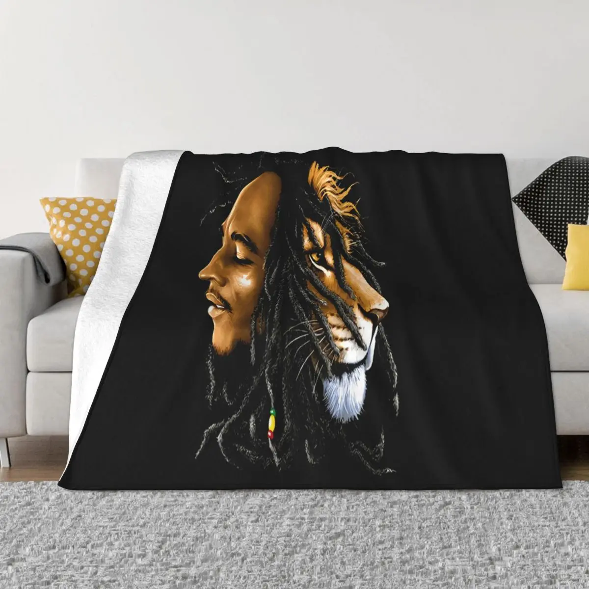 Мужское и женское одеяло Bob Marley Reggae Music Lion все размеры классическое официальное