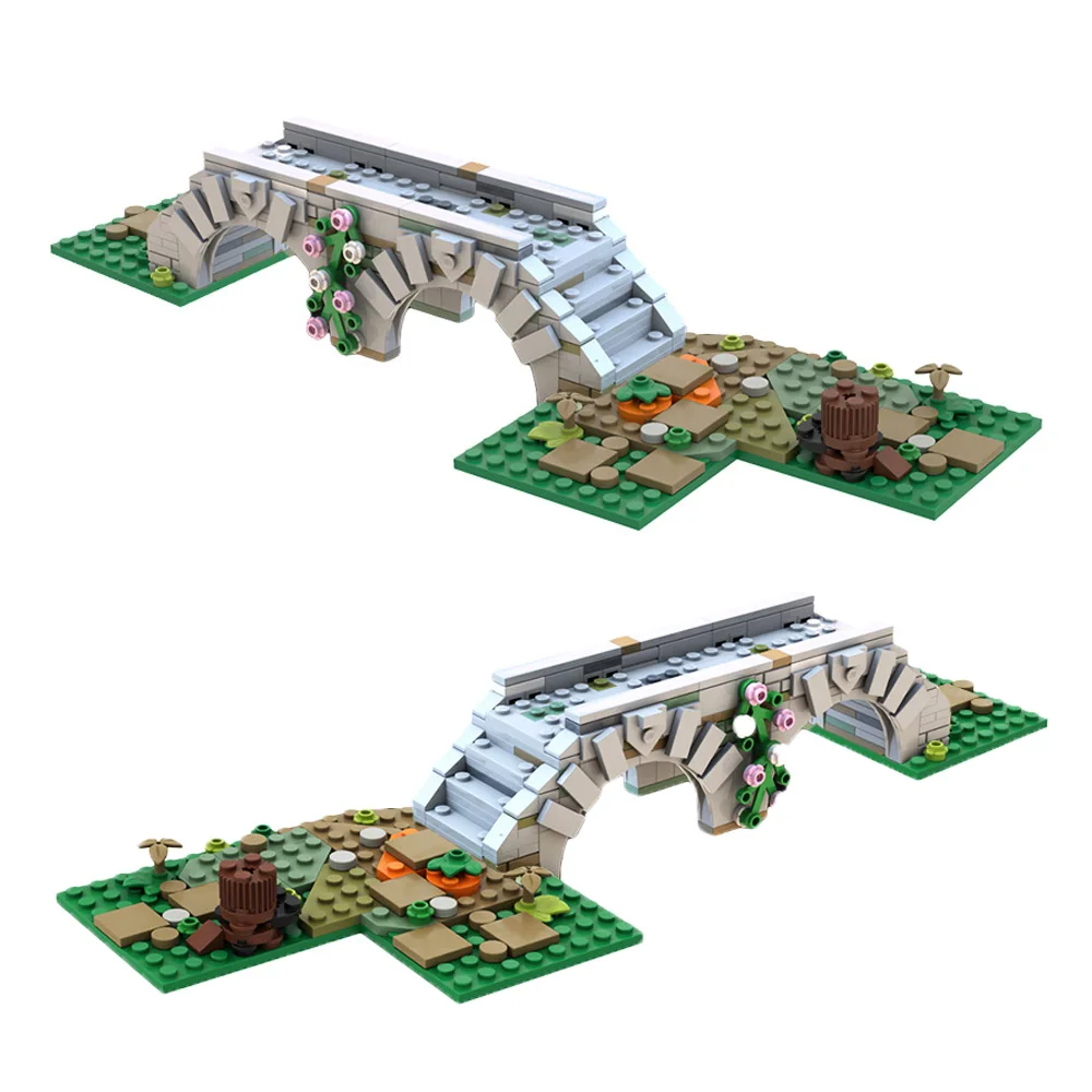 

MOC 21325 The Medieval Bridge City Creative Ideas Architecture Series C7858 Set Bricks Decorate Model Toys for Children Gifts