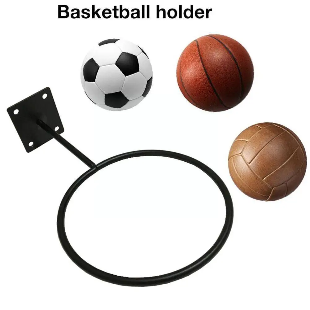 

1pcs Wall Mount Sports Ball Rack Display Ball Holder For Basketball Soccer Football Volleyball Exercise Ball Kids Toys W7g9