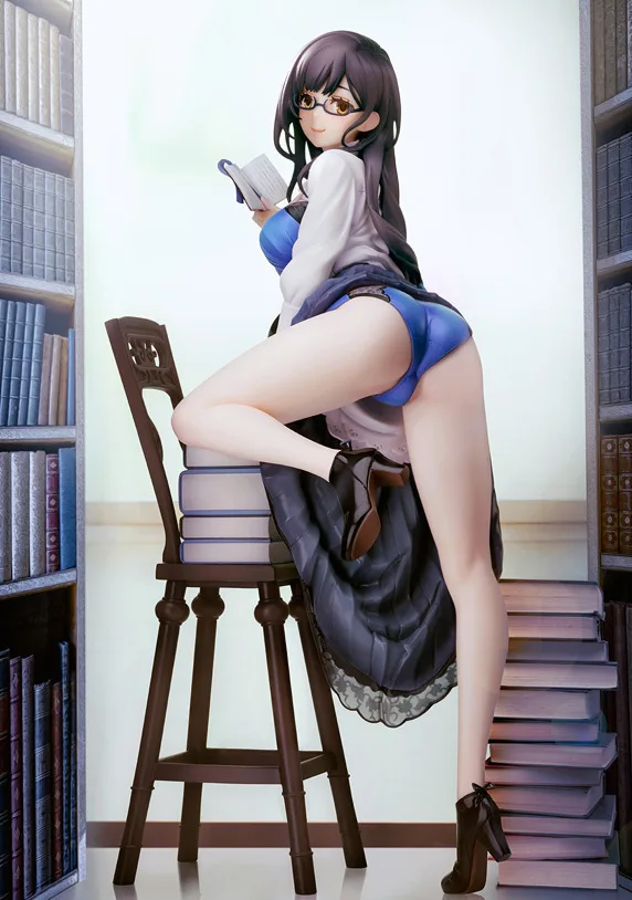 

Japanese anime sexy literature n club beauty gentleman style literature girl sexy girl PVC doll collection model toy 24 cm