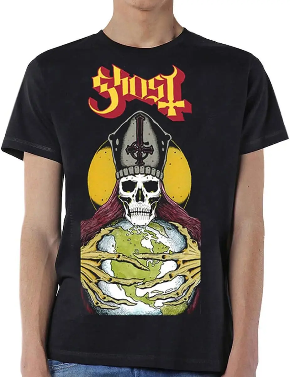 Официальная футболка Ghost Pre Manuel Meliora Infestissumam 1 мужская унисекс (большая) черная