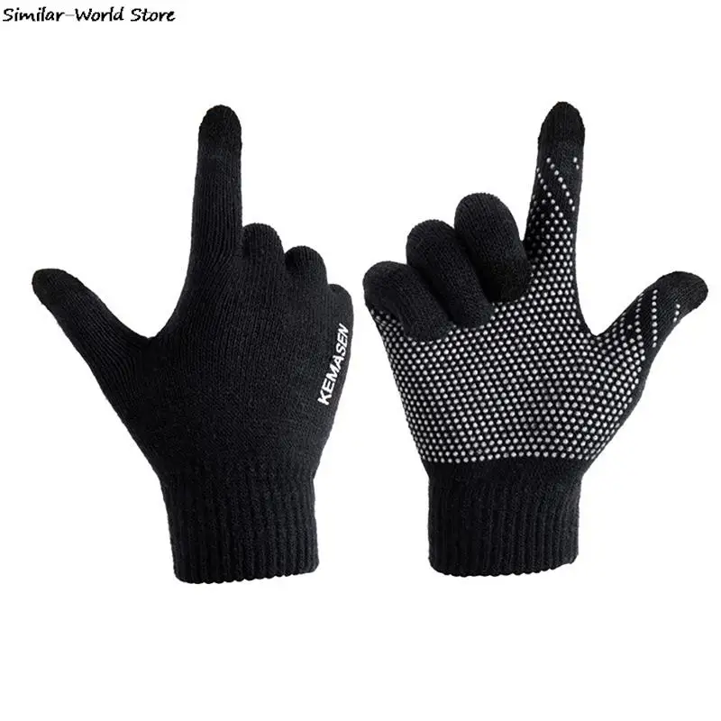 

Unisex Winter Warm Capacitive Knitted Gloves Hand Warmer For Touches Screen Smart Phone Outdoor Sport Full Finger Gloves