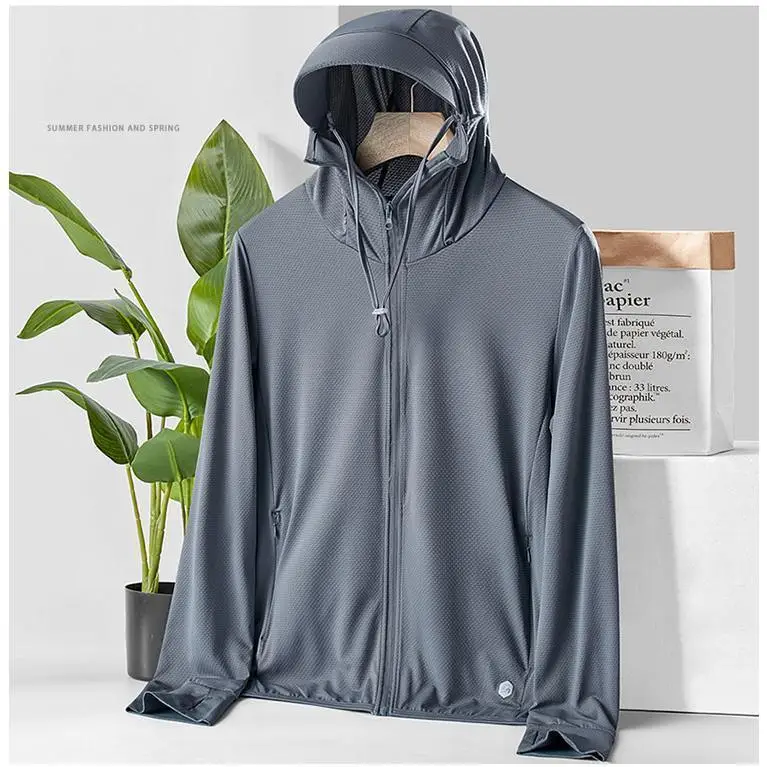 Солнцезащитная одежда летняя кожаная с длинными рукавами дышащая легкая защитой