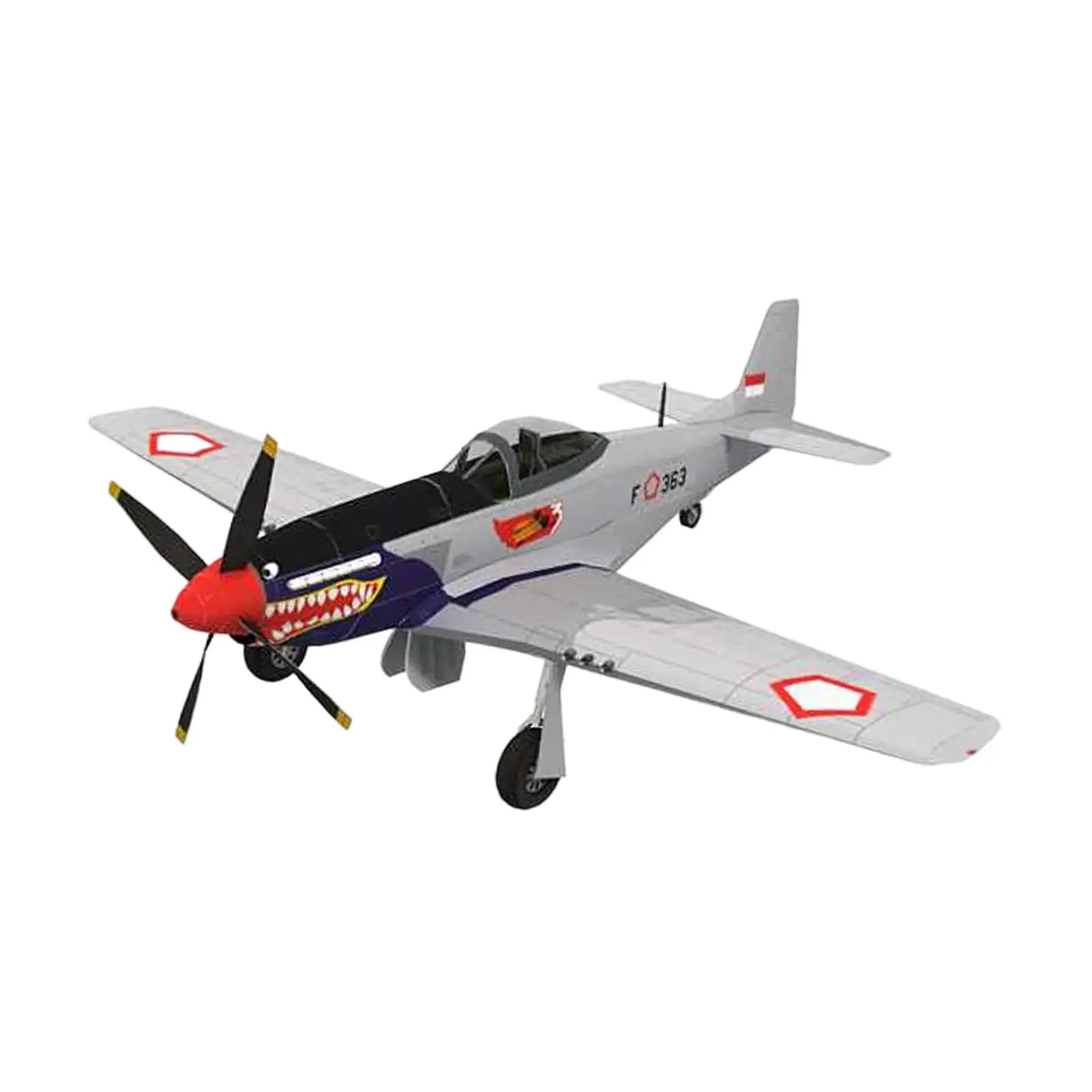 

1:33 Scale P-51D Plane Model Collectibles Handmade Paper Arts 3D Paper Model