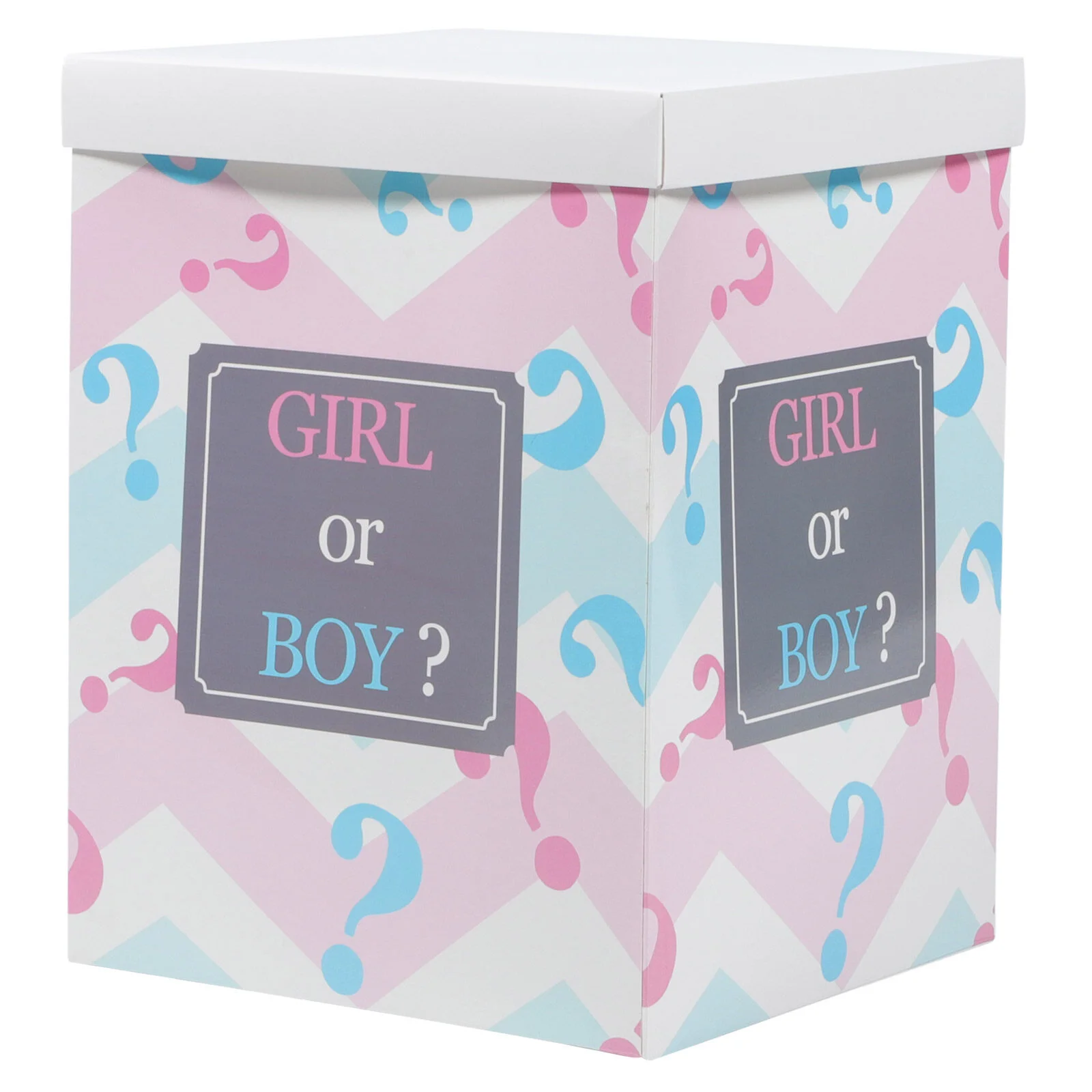 

Paper Decorative Balloon BOY OR GIRL Baby Balloon Box for Baby Shower Party