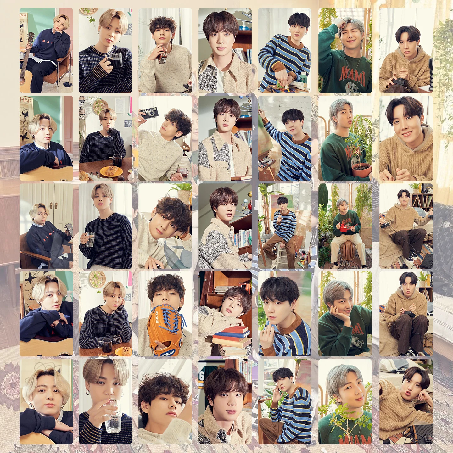 

7pcs/set KPOP Bangtan Boys Weekend With BT LifeCard Concept Photo LOMOCard Fan Collection Gift New Korea Group Thank You Card JK