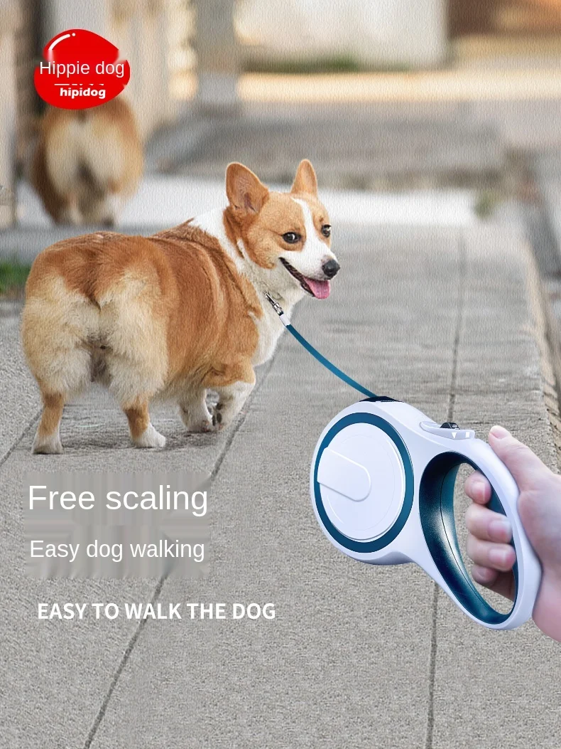 

2022 Latest Popular Dog Tow Rope Automatically Telescopic Dog Rope Dog Chain Medium-Sized Bomekoki Small Supplies Pet Teddy Dog