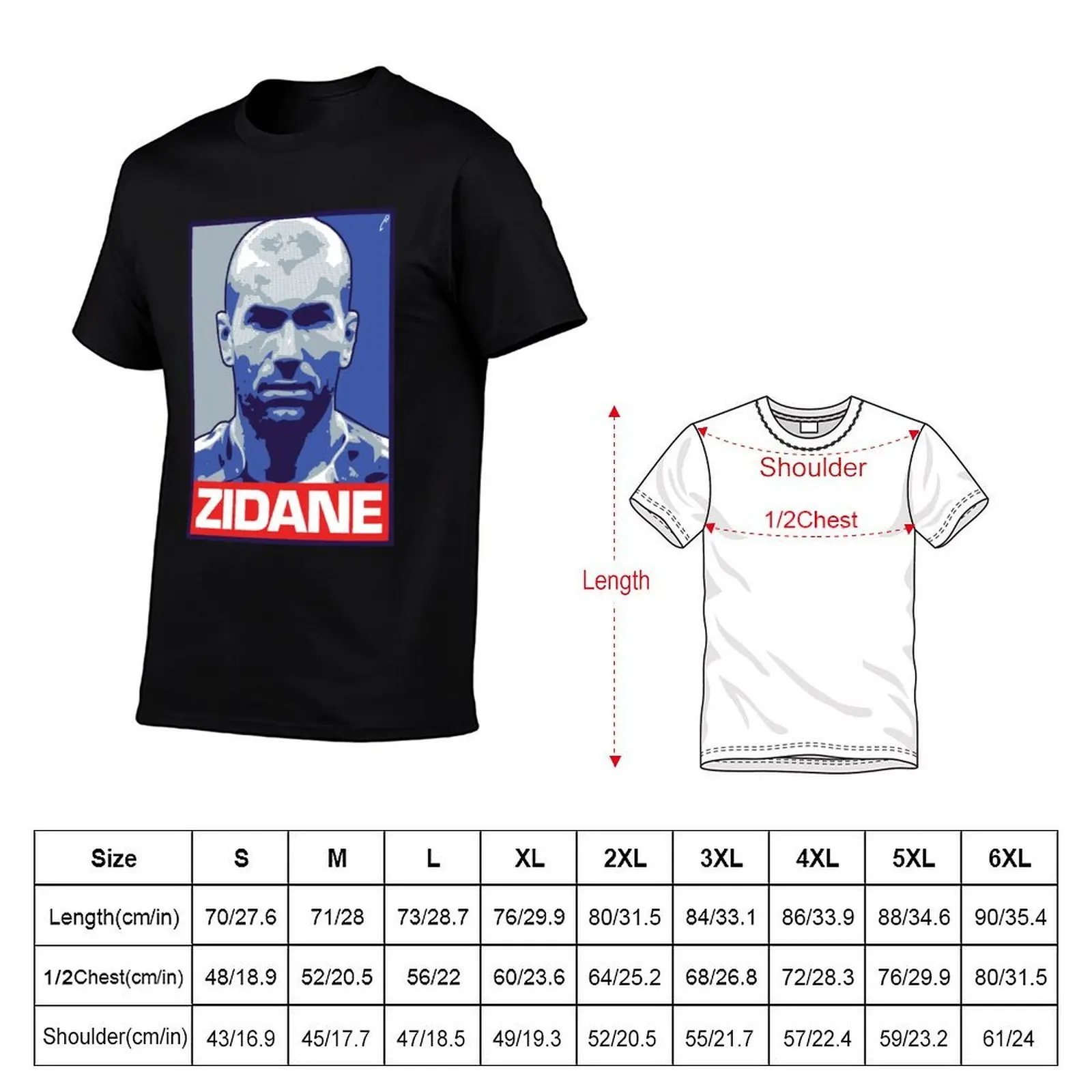 Футболка Zidane - FRANCE, базовая модель с коротким рукавом для мужчин. (art.: 3920dd11c533b) - 3920dd11c533b
