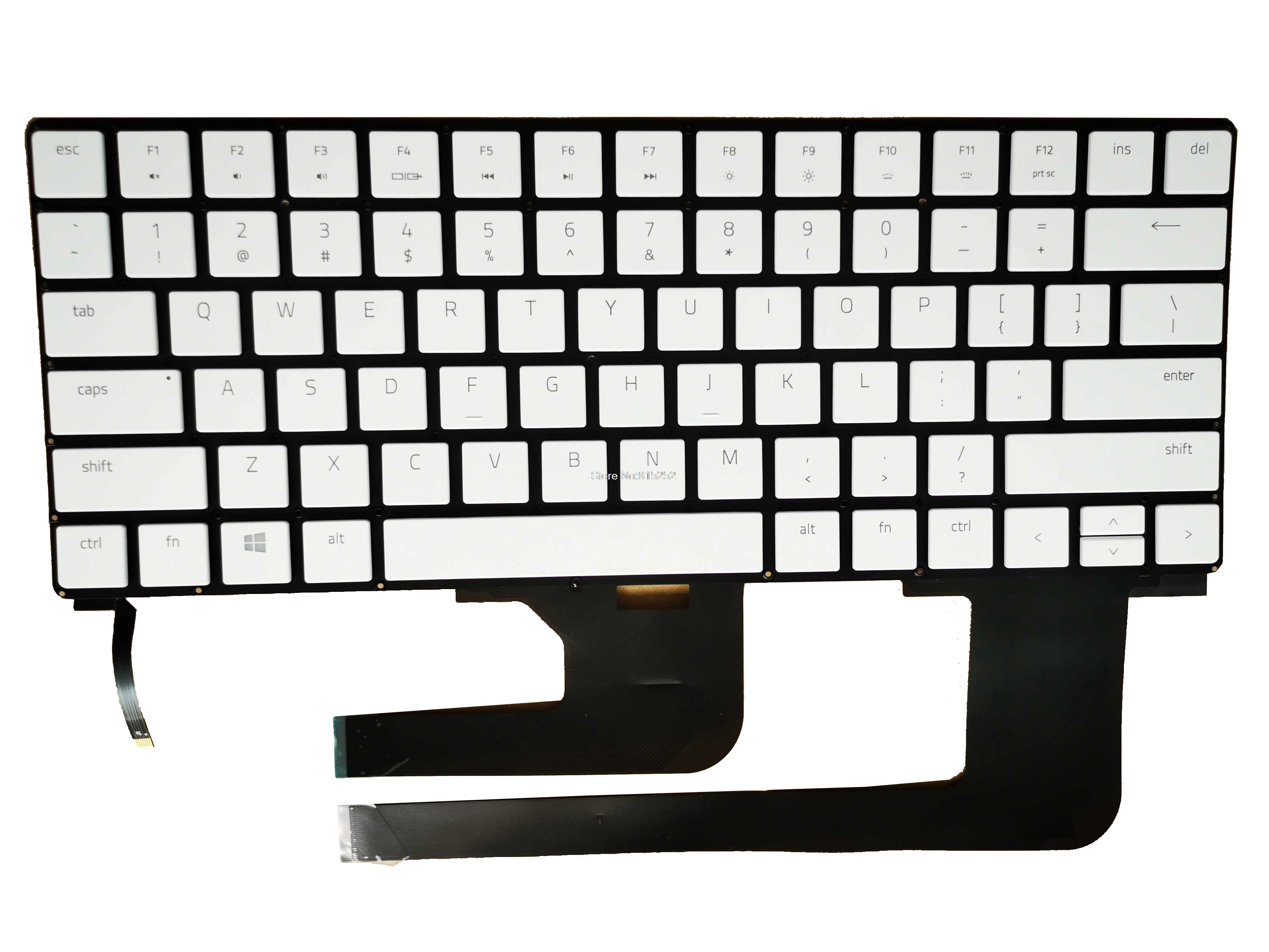 

Laptop Keyboard For RAZER Blade 15 12973591-00 2H-BCUUSR51011 911100163930 United States US White Without Frame