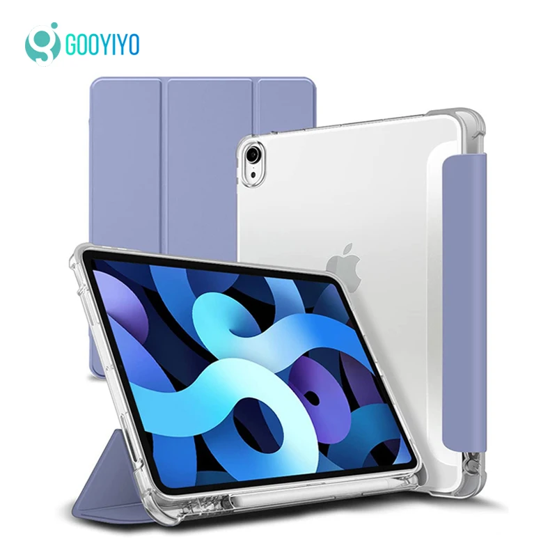 Чехол GOOYIYO для iPad 2021 9th 10 2 Pro 11 2020 планшет кожаный чехол держатель TPU оболочка