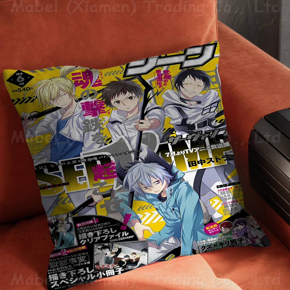 Чехол для подушки в стиле аниме Servamp 30x50 полиэстеровые диванные декоративные