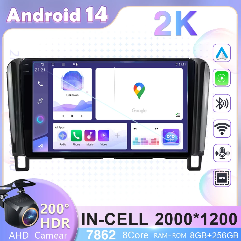 Автомобильный радиоприемник Android 14 для Nissan Serena 4 C26 2010-2016 2K Incell экран