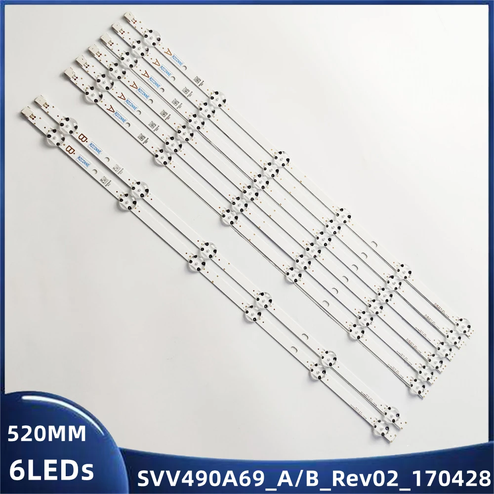 

40 шт./компл. Светодиодная лента для подсветки Panasonic BTX-49GX550B 49FX550B 49GS352B 49V5863DG LT-49C890 SVV490A69_A B TX-49GX555B