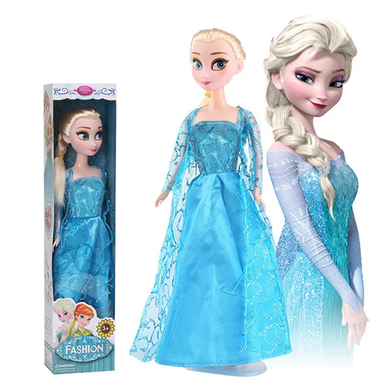 30CM Frozen 2 Elsa Anna Figure Princess Doll Toys Disney Snow Queen Children Girls Toy Elsa Dolls Clothes for Doll Children Gift