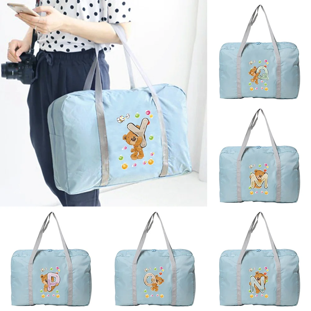 

New Nylon Foldable Travel Bag Women WaterProof Large Capacity Bag Travel Weekend Organizer Clothes Storage Unisex Handbags