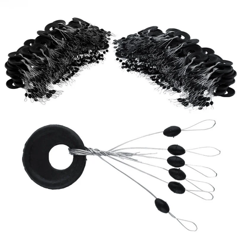 600Pcs 100 Group Set Rubber Space Beans Oval Stopper Fishing Bobber For Fly Fishing Accessories Spinner Bait Fish Sport Tool enlarge