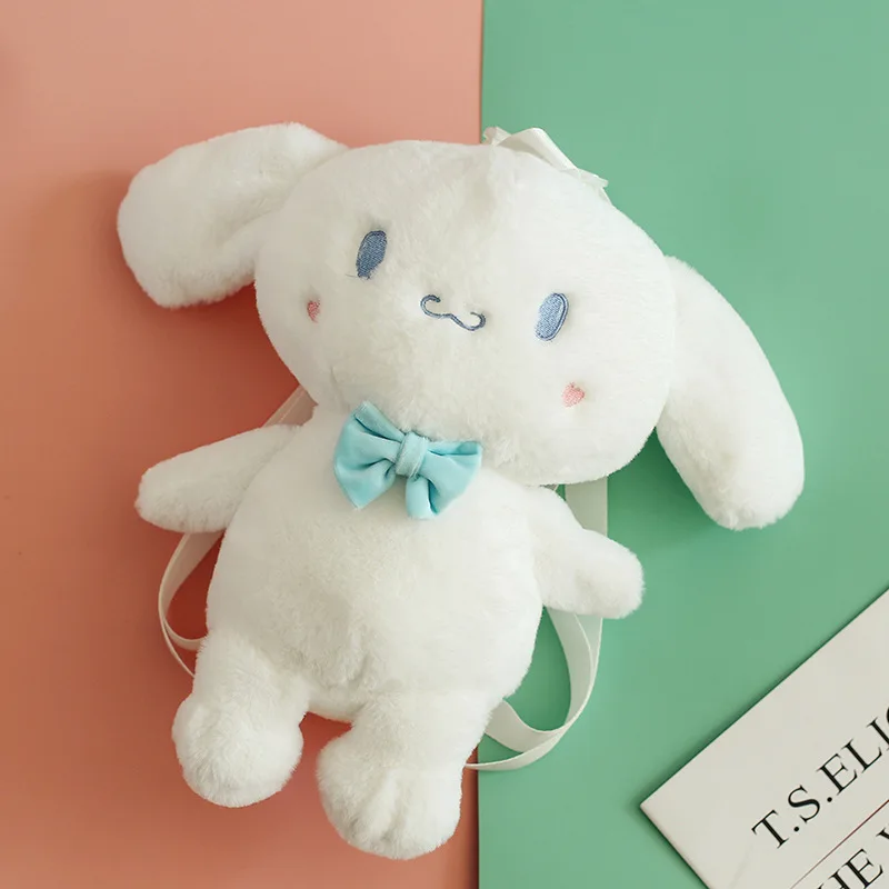 

Милый мягкий плюшевый Кошелек 32 см из аниме серия Cinnamoroll, кошелек для монет, сумка-мессенджер на одно плечо, детский подарок на день рождения