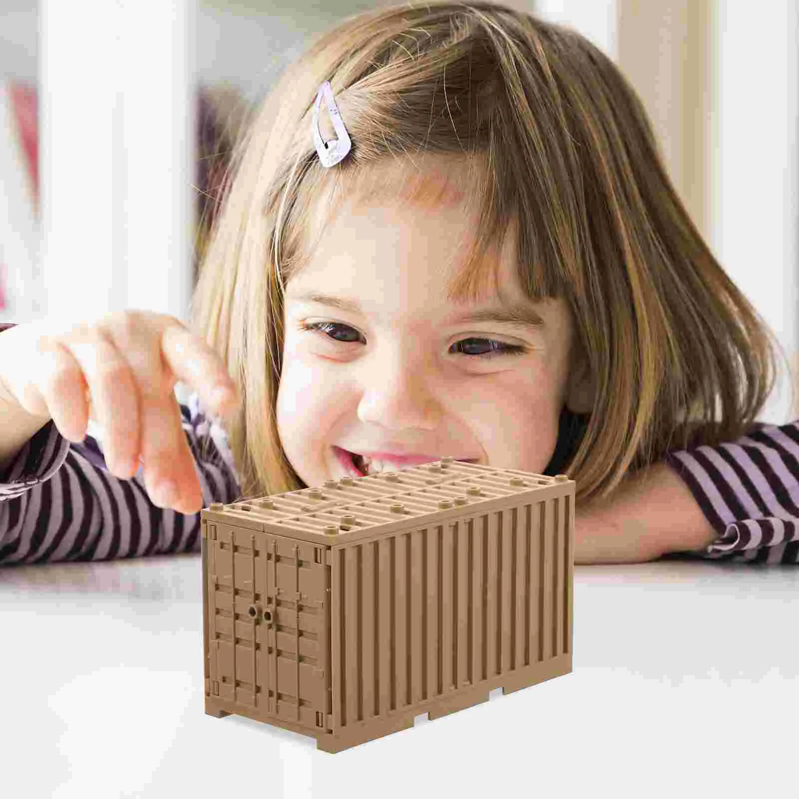 Строительные блоки аксессуары контейнер мелкие частицы детские игрушки