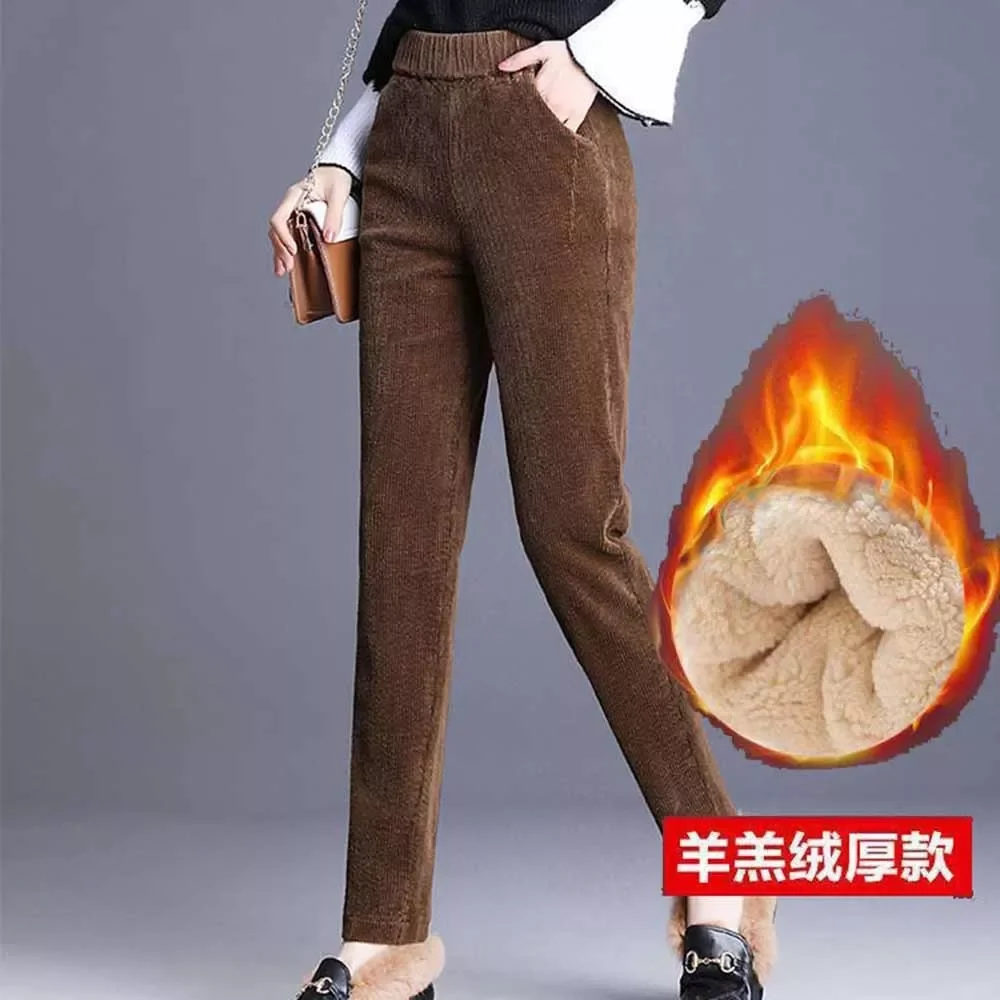 

Бесплатная доставка Зимние вельветовые шаровары женские модные утепленные повседневные женские брюки корейские свободные брюки с высокой...