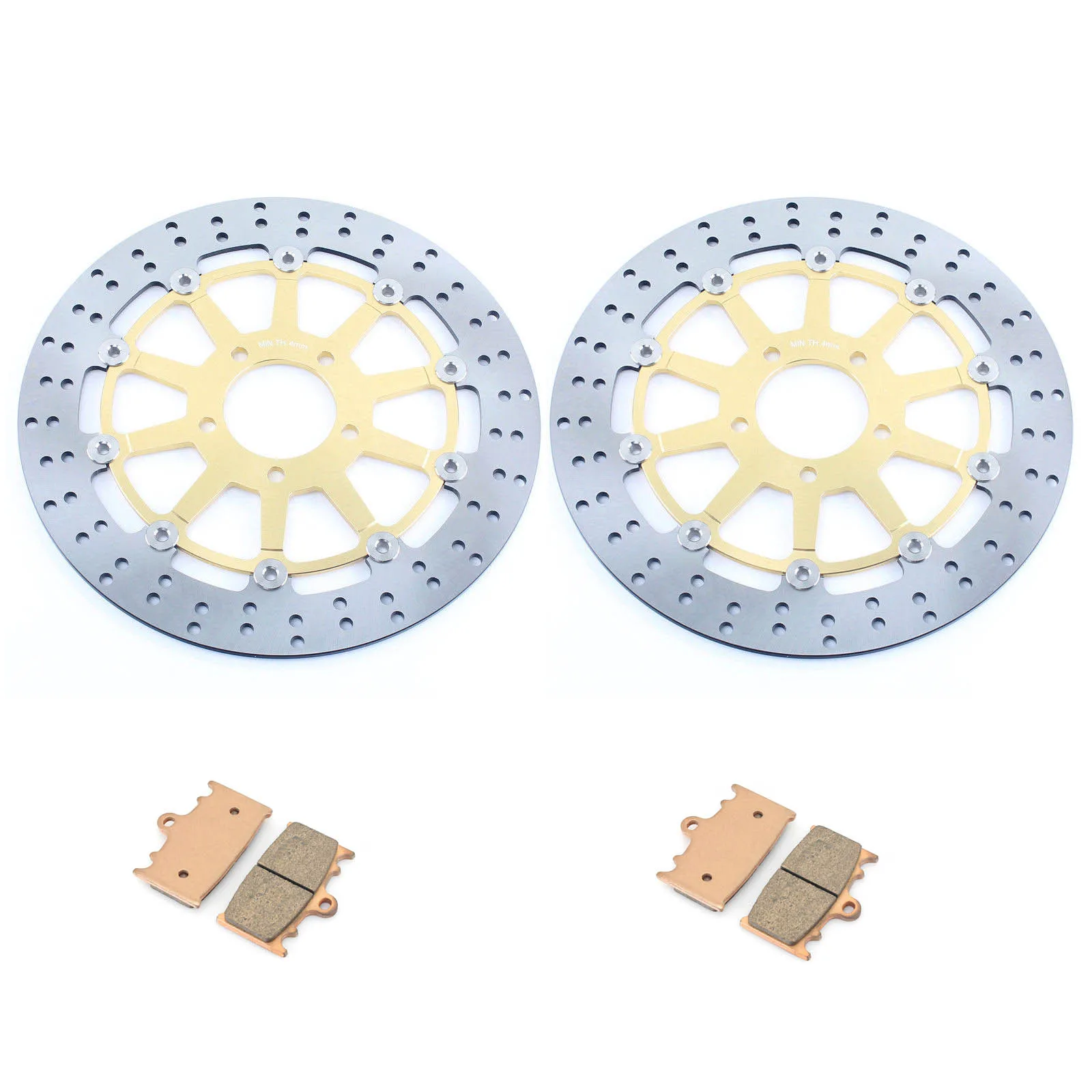 

Передние тормозные диски BIKINGBOY, диски, роторы, колодки для Suzuki GSX-R 600 97-03 GSXR 750 00 01 02 03 K1 K2 K3 TL1000S 1997-2001 98 99