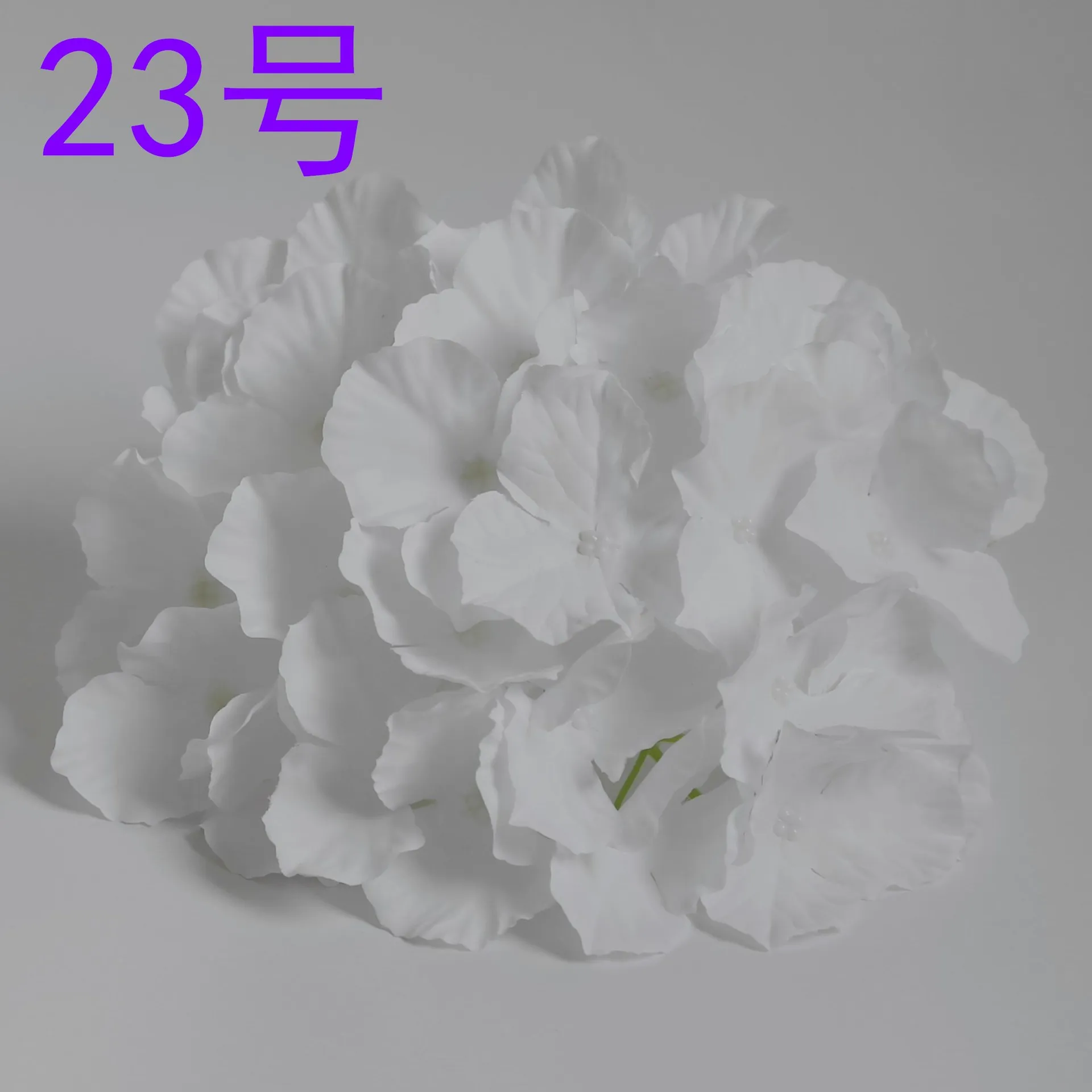 

30pcs artificial hydrangea silk flower head 27 petals wedding home party celebration New Imitation Woolen Wedding Decoration