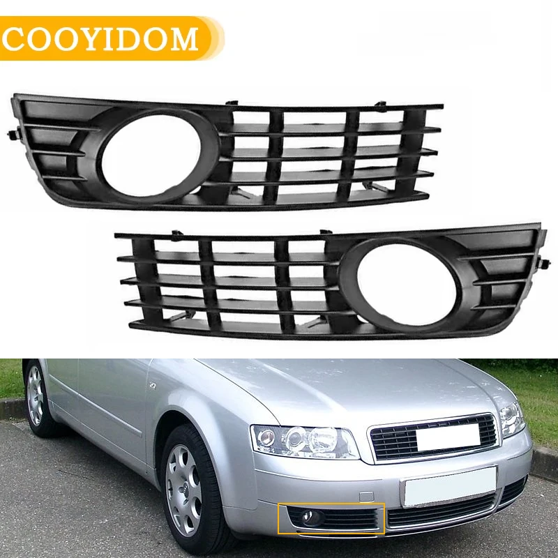 

Audi A4 B6 2002-2005 Передний Бампер, Нижняя Противотуманная Фара, Решетка, Рамка, 8E0807681 8E0807682