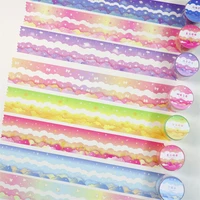 ins dreamy colored clouds washi tape diy scene design hand account stationery decorative tape special shaped up and down 3m
