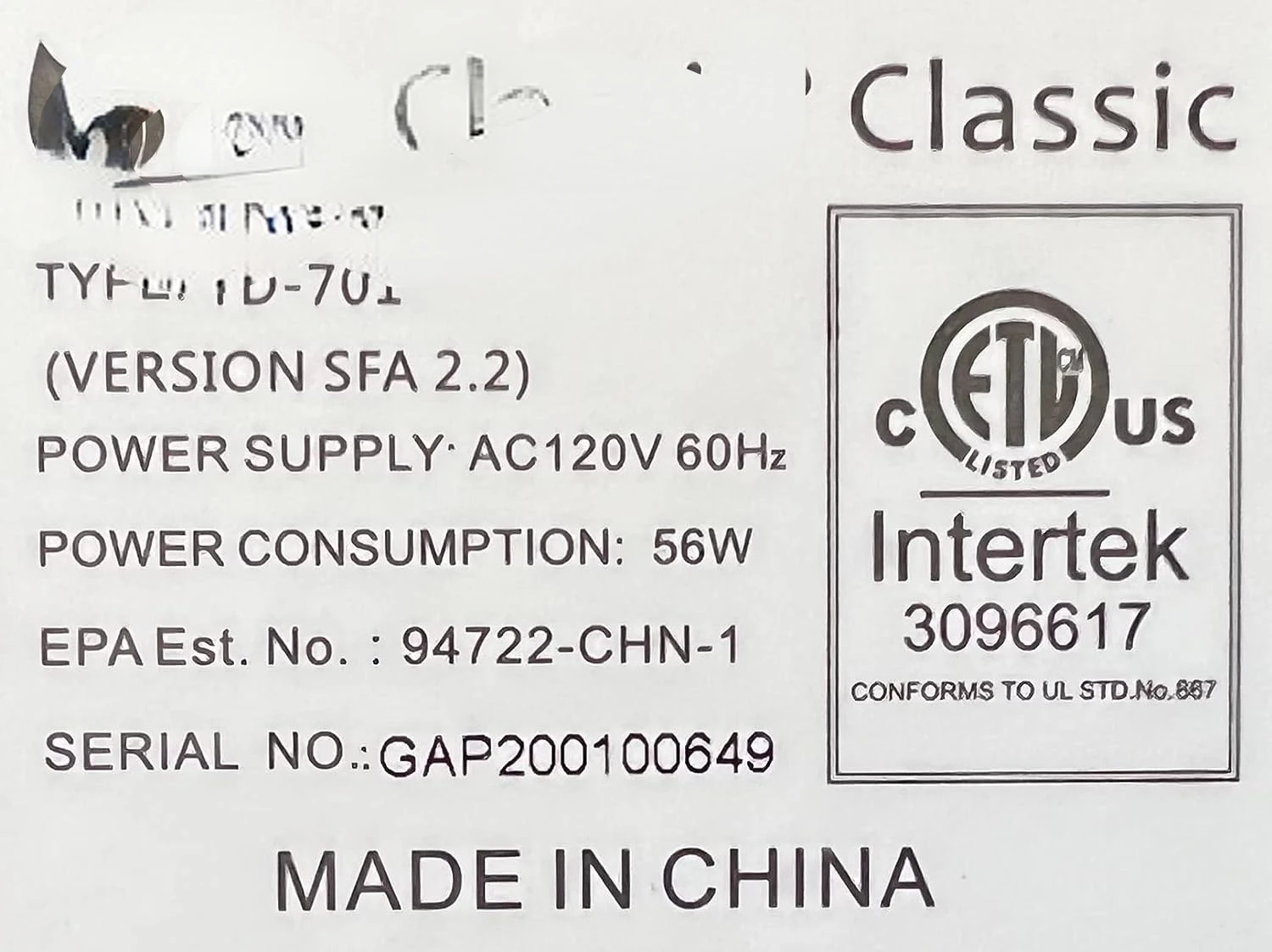 

Free shipping Air Purifier Ozone Generator