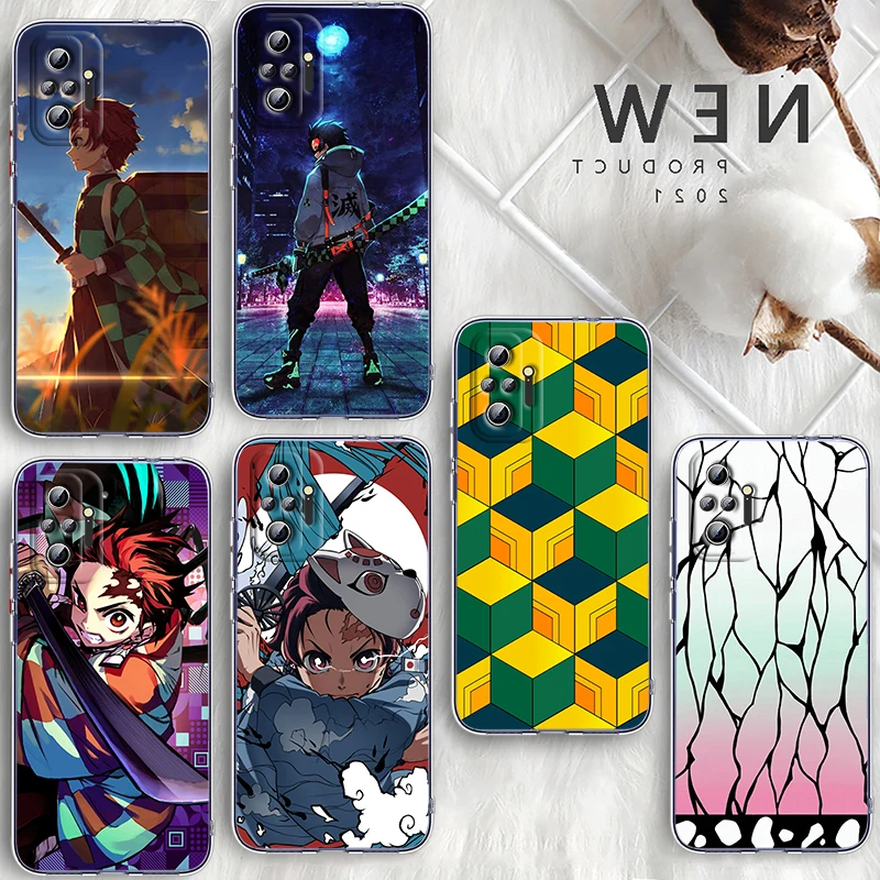 

Demon Slayer Anime For Xiaomi Poco X3 Redmi Note 11S 11 11T 10 10S 9 9T 9S 8 8T Pro 5G 7 5 4X Transparent Phone Case