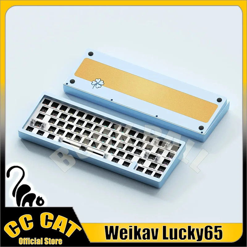 Новая Механическая клавиатура Weikav Lucky65 беспроводная с 3 режимами Bluetooth Rgb