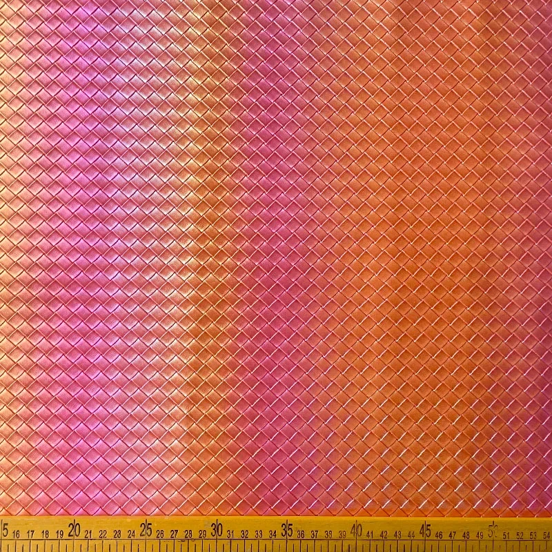 Переливающаяся тисненая искусственная кожа 46x135 см рулон материала сумки ткань