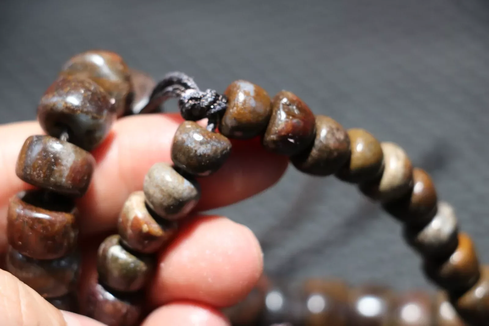 Ультраэнергетический LKbrother тибетский старый агат 108 молитва лама тотем дзи