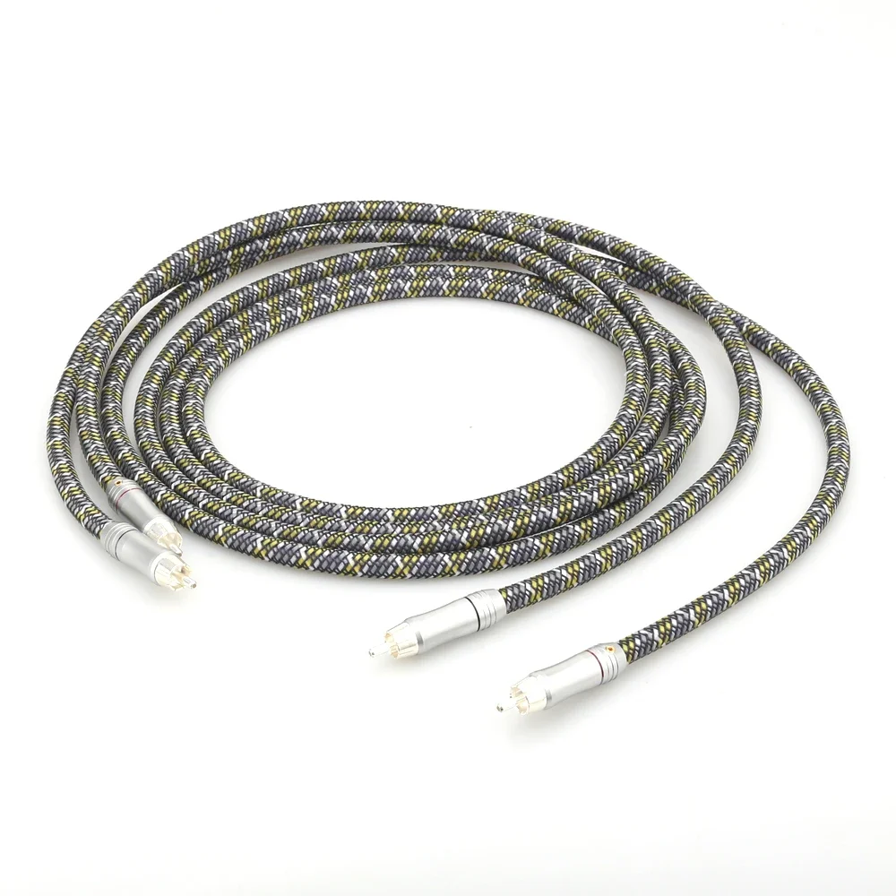 Audiocrast A52 пара высококачественных соединительных кабелей RCA 6N 99 9999% OFC папа-па с