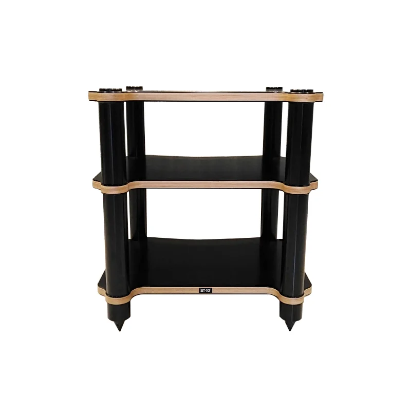 

Three layers audio cabinet equipment rack CD amplifier shelf