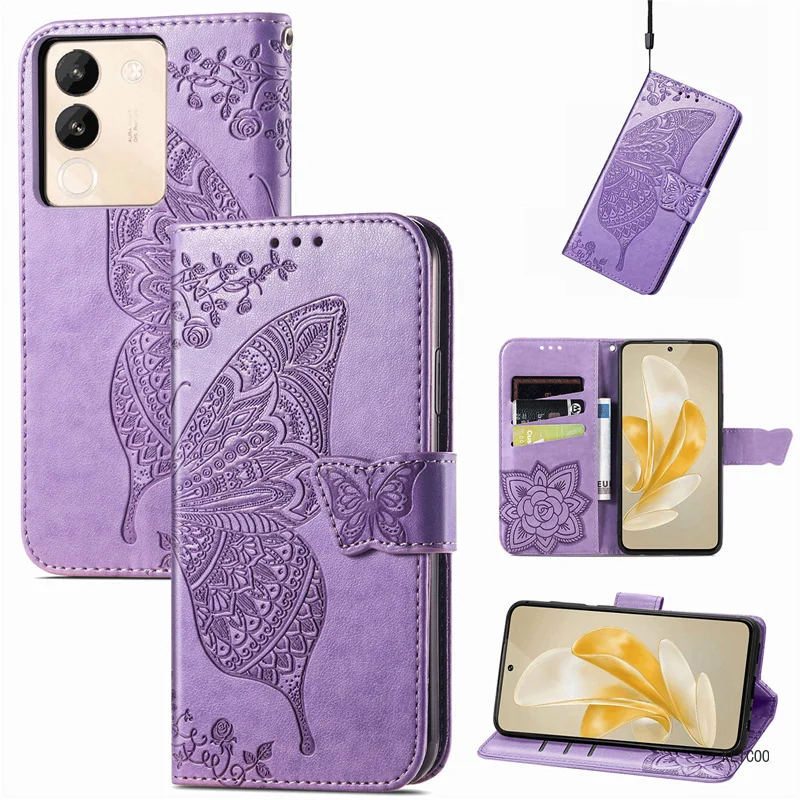 Флип-чехол для Vivo V29e Y54s X70 Y74s Y76 Y200 IQOO Neo5 Pro Plus 4G