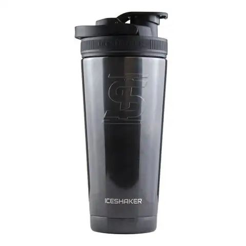 

Walled Vacuum Insulated Protein Shaker Bottle, Obsidian Black, 26 oz Botle for water Glass water jug with lid Shaker Gourd Plast