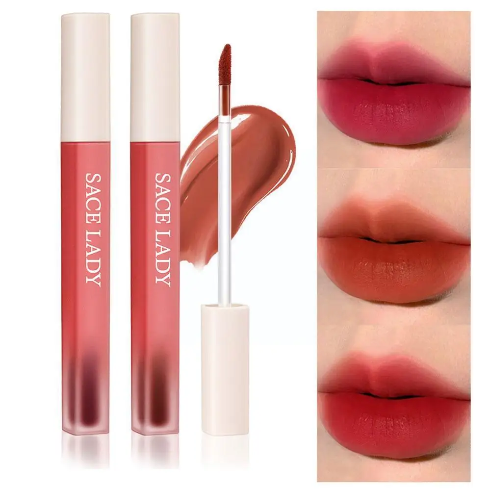 

5 Colors Nude Lip Gloss Matte Liquid Lipstick Makeup Lip Waterproof Tint Red Pink Batom Lipgloss Lasting Long Beauty Sexy U4E2