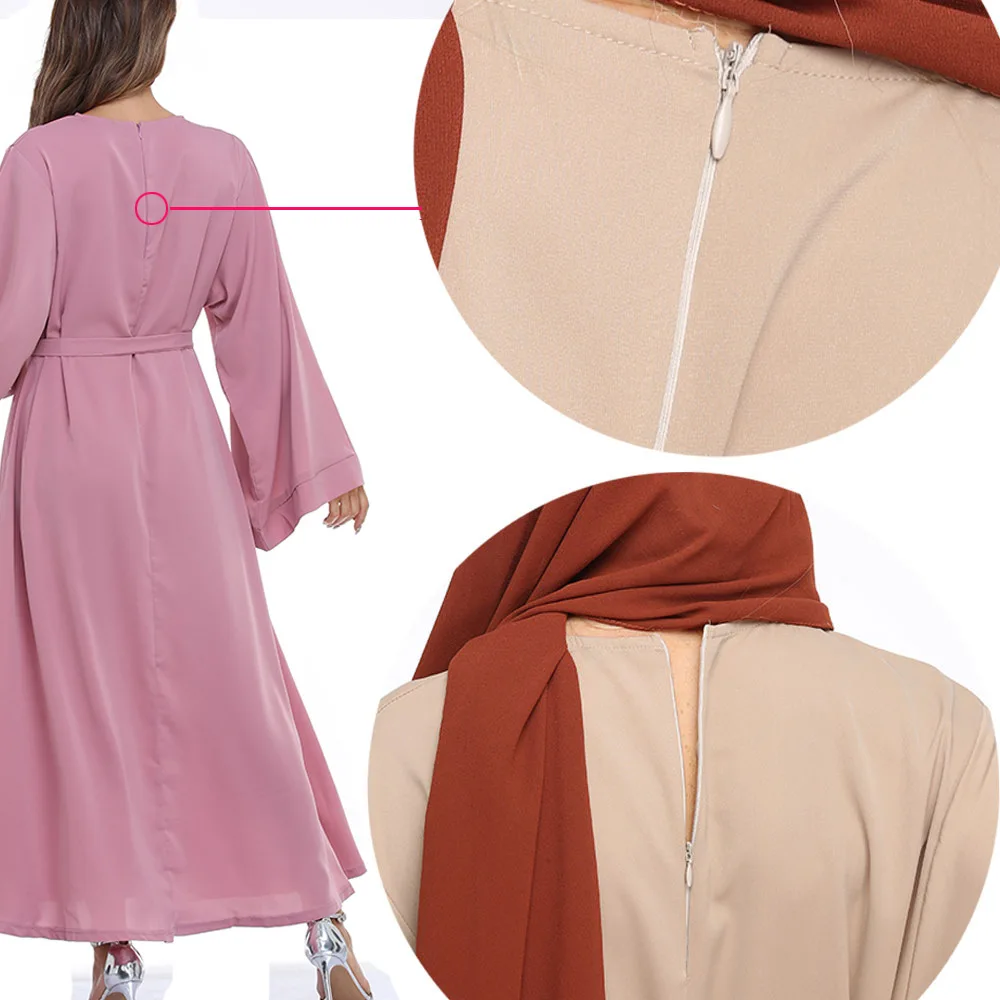 Muslim Dress Middle East Liturgical Dress Abaya Dress Spring Autumn Middle East Robe Vestidos Abaayaa Dress Muslim