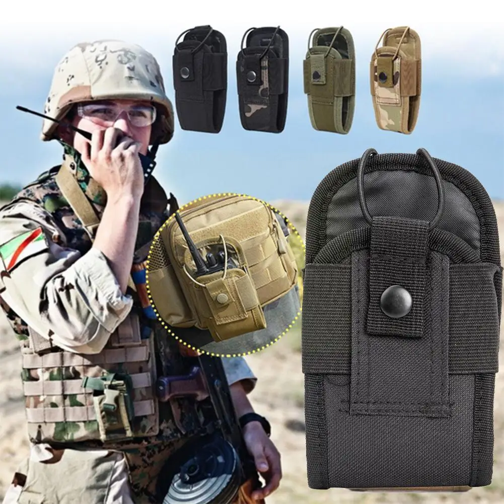 

600d Tactische Radio Walkie Talkie Pouch Heuptas Holder Jacht Interphone Pocket Holster Voor Draagtas Camping Draagbare Z3f8