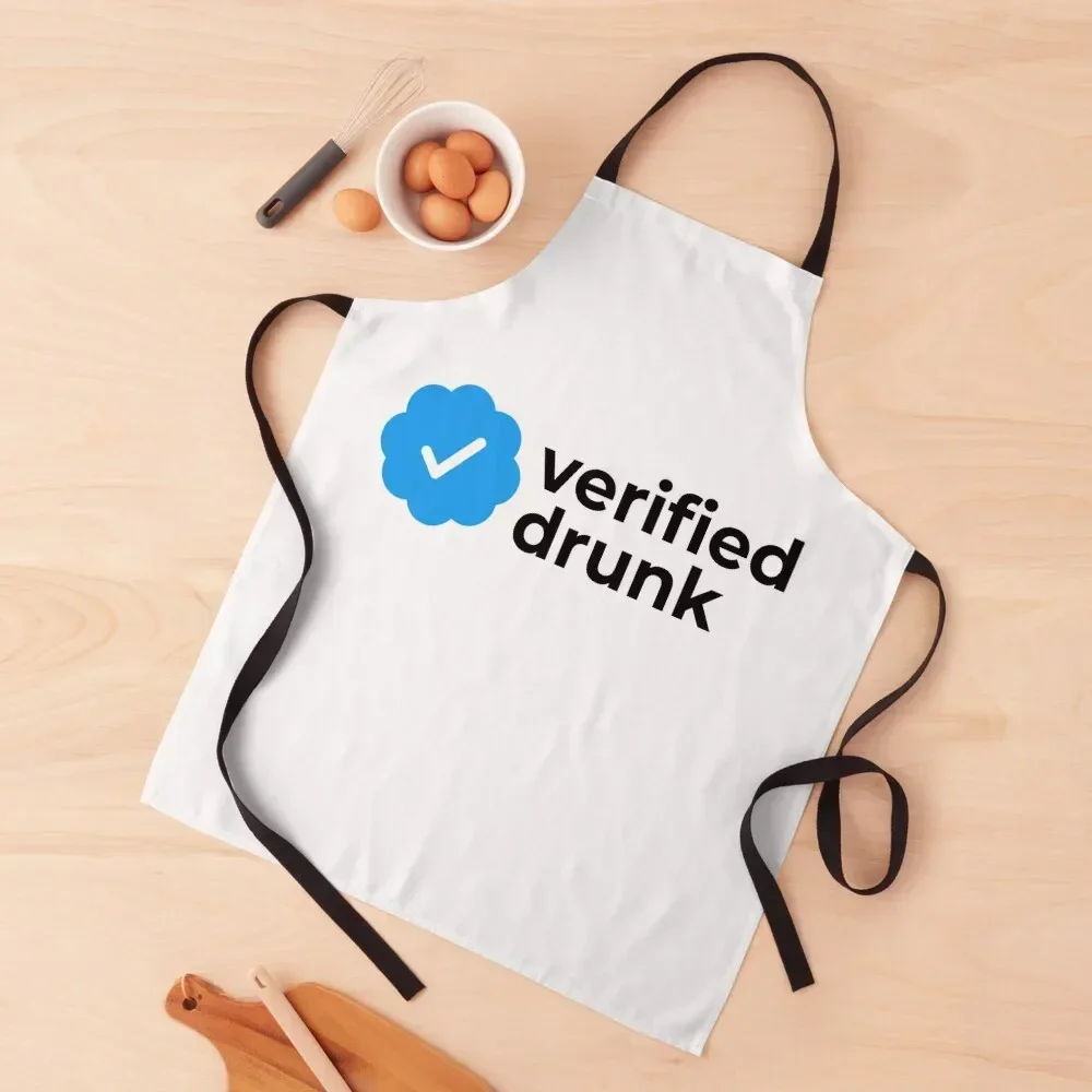 Пьяный пьяный фартук с клетчатым знаком Фартук для официанта шеф-повара
