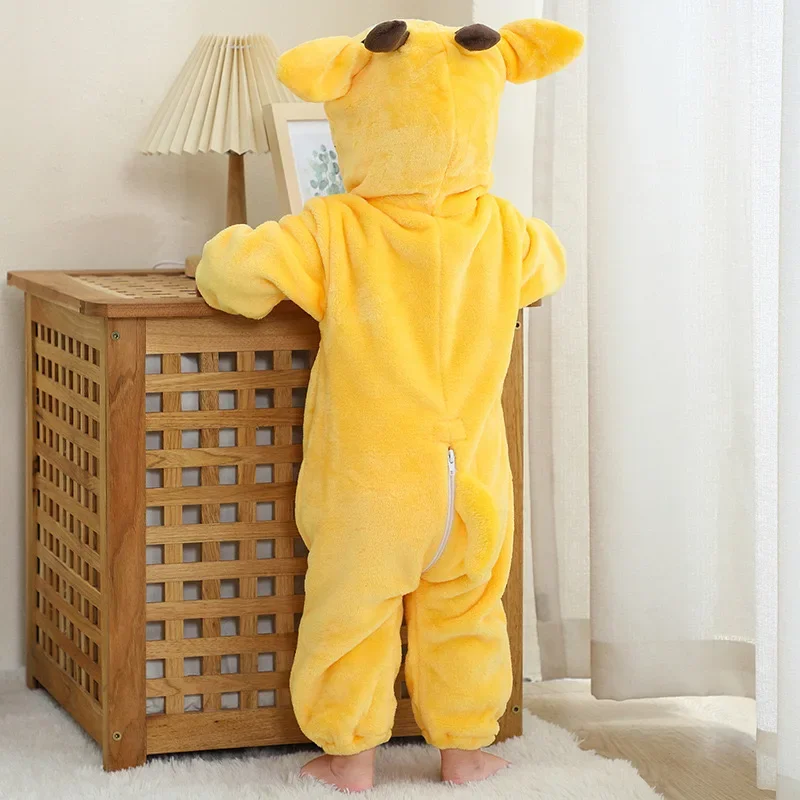 Комбинезон в виде жирафа для малышей Мультяшные кигуруми детская пижама