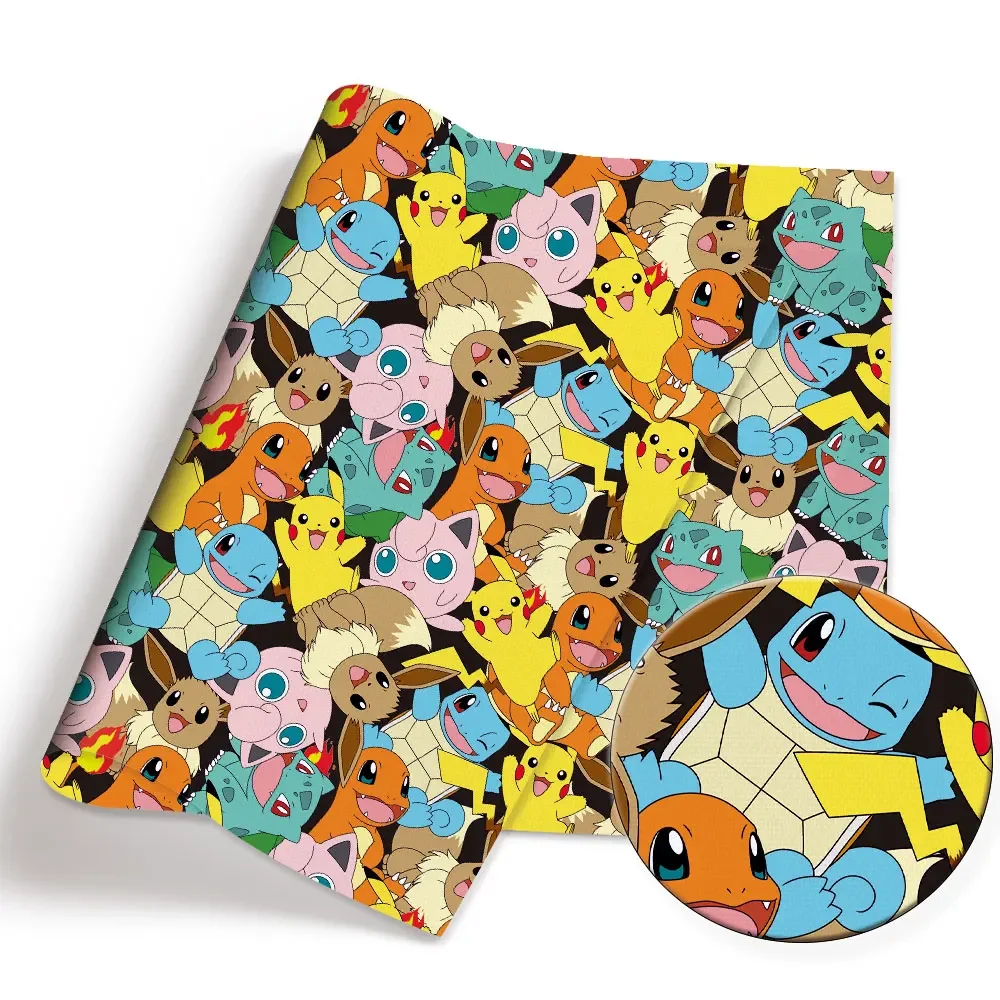 Покемон мультфильм ткань 140*50 см ручная работа шитье пэчворк квилтинг детское