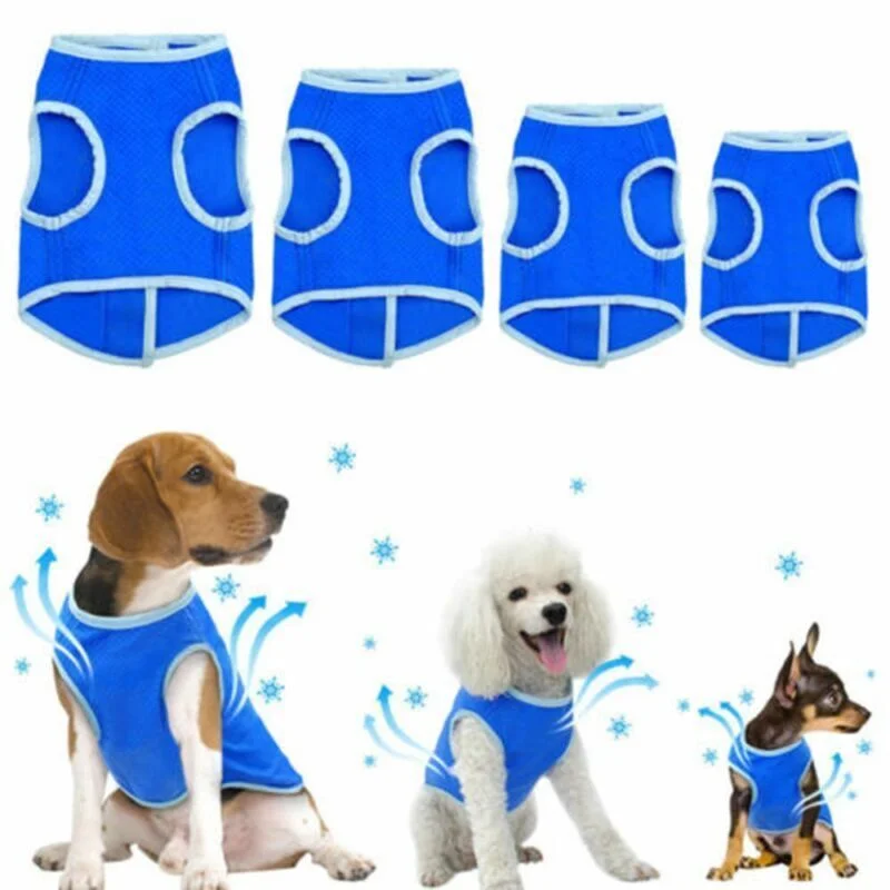 

Summer Dog Cooling Vest Clothes Breathable Pet Cooling Coat Cooler Jacket Puppy Cool Clothes For Small Medium Large Dogs