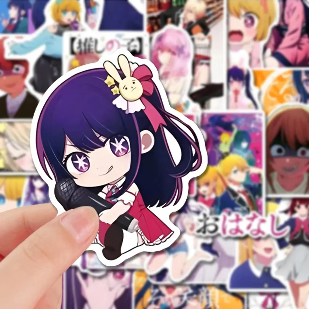 

10/30/50pcs Kawaii Cartoon Oshi no Ko Anime Stickers Decals DIY Laptop Car Phone Skateboard Waterproof Cute Sticker for Kids Toy