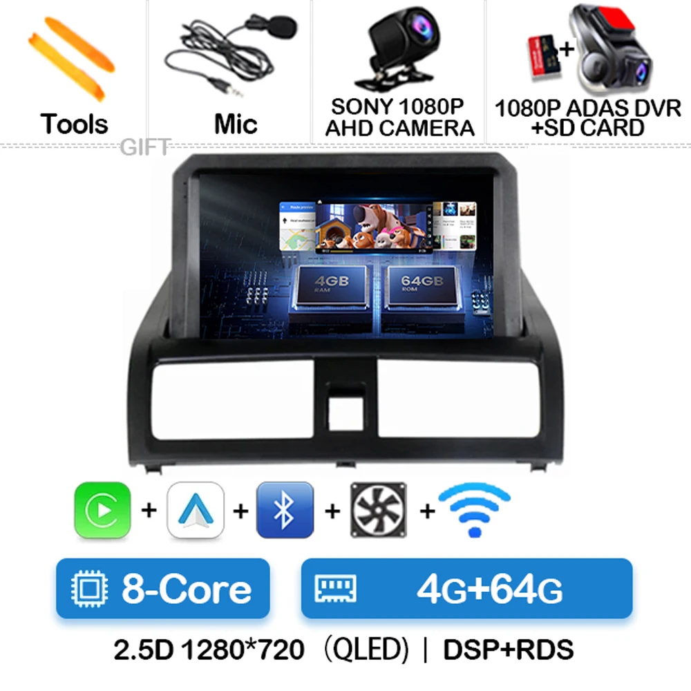 

Автомобильный радиоприемник Android 14 для Honda Accord 7 VII 2002-2008 навигация мультимедийный видеоплеер Carplay авто GPS головное устройство 4G WIFI BT