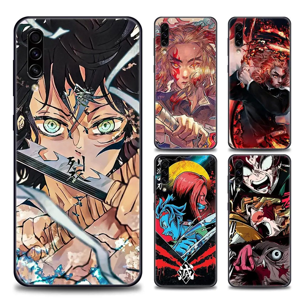 

Coque Funda Case for Samsung A10 A20 A30 A40 A50 A60 A70 A90 Note 9 10 20 Ultra 5G Case Capa Anime Kimetsu No Yaiba Demon Slayer