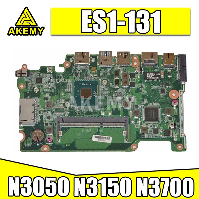 

Материнская плата для ноутбука ACER, системная плата, материнская плата DAZHKDMB6E0, материнская плата с процессором N3050 N3150 N3700
