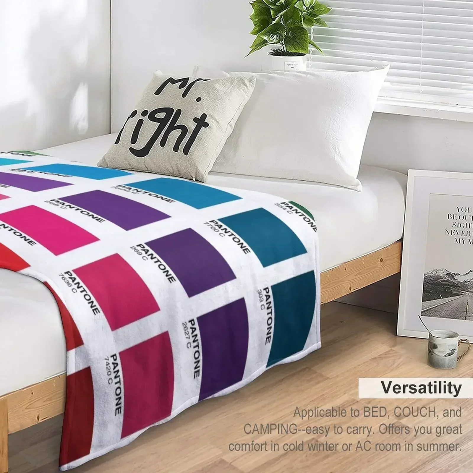 Оттенки Pantone Цвета Плед Полярная среда Декоративные диваны Термальные одеяла