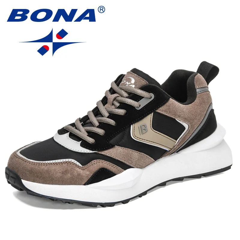 

BONA 2022 New Designers Classics Walking Shoes Men Light Sneakers Outdoor Sports Jogging Shoes Man Footwear Zapatos De Hombre